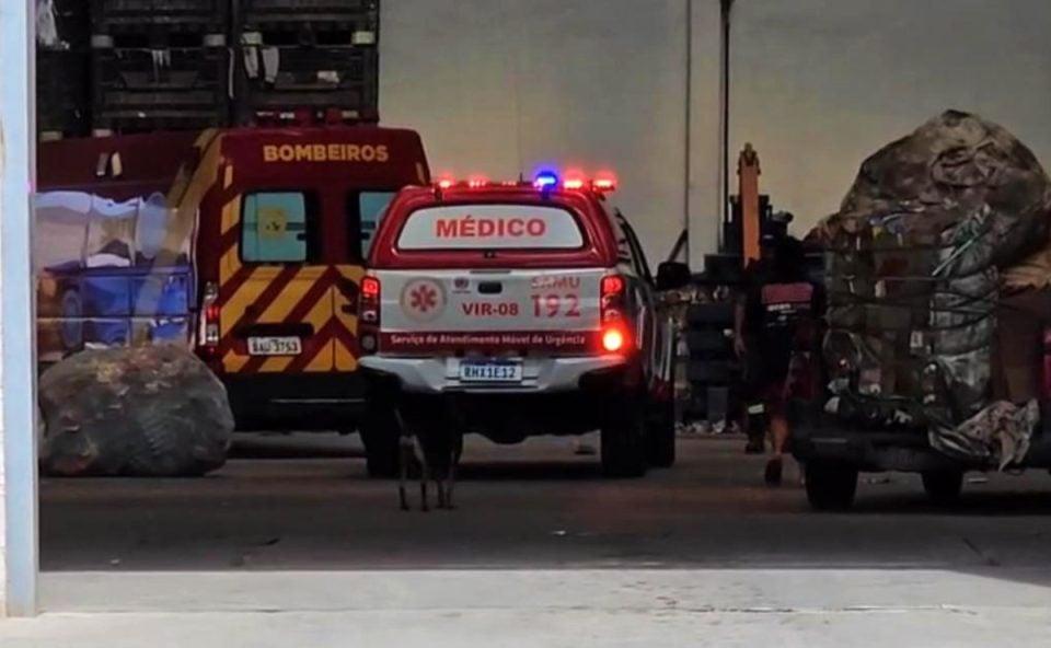 Jovem tem braço esmagado por prensa em depósito de reciclagem em Boqueirão